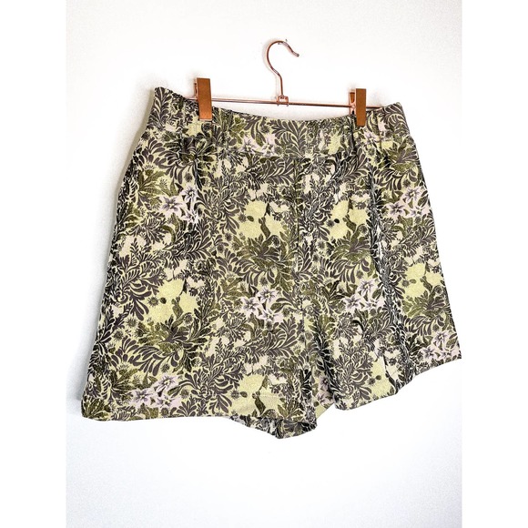 Free People Shine Like a Shorty Jacquard Shorts in Gold Combo Size Small - Picture 3 of 5
